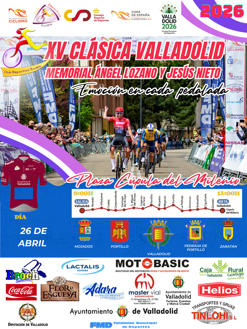 Cartel de la XV Clásica Valladolid - Copa de España élite y sub-23 2026