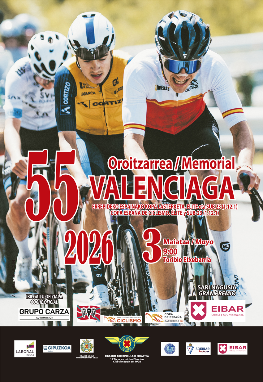 Cartel del 55 Memorial Valenciaga de Eibar 2026