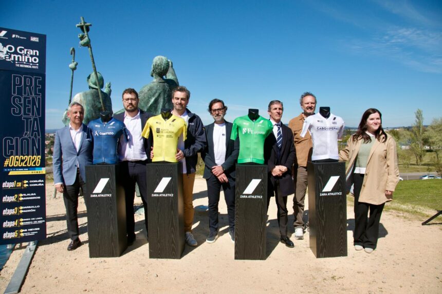 El Pelotón O Gran Camiño estampa citas literarias vinculadas al territorio en sus maillots de líder Maillots O Gran Camiño 2026