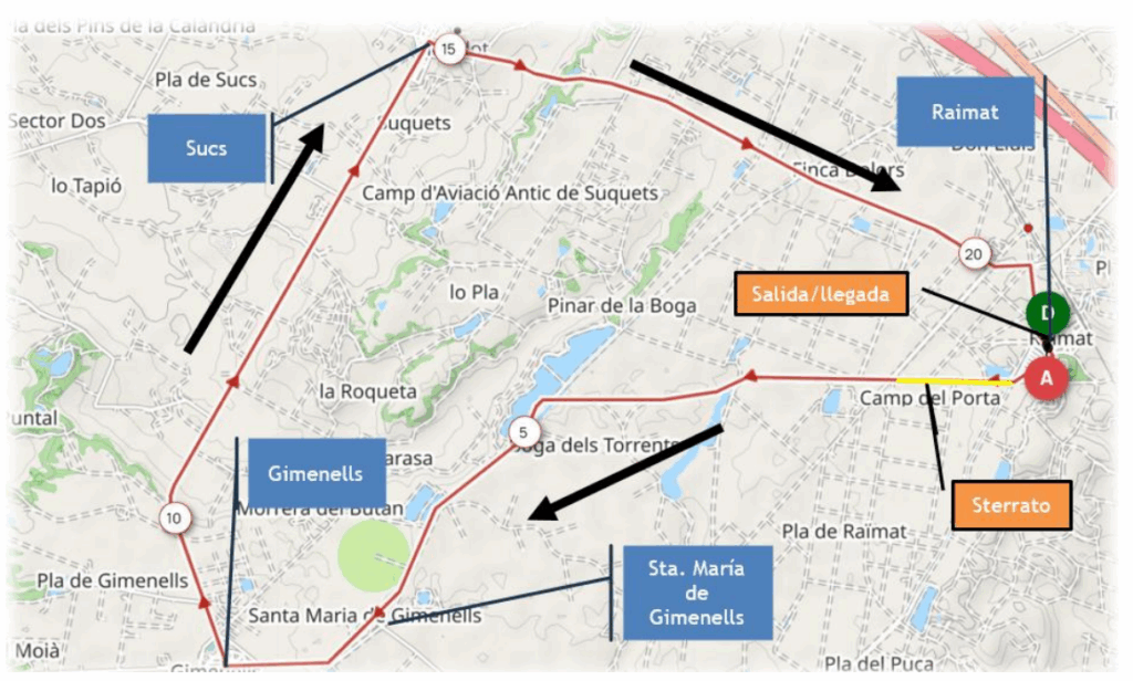 Recorrido CC Terrraferma Prats Advocats Lleida