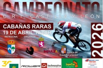 Cartel del Cto de Castilla y León de crono en Cabañas Raras 2026