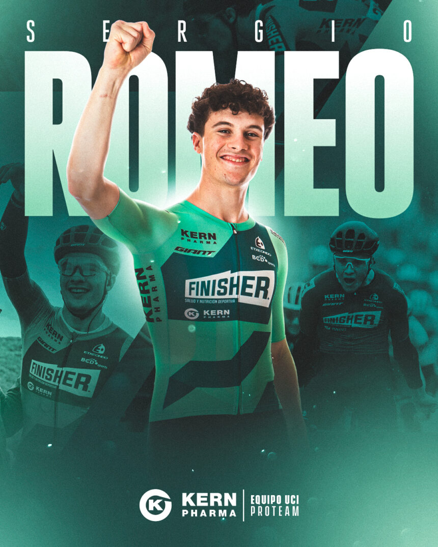El Pelotón Sergio Romeo promociona al Equipo Kern Pharma Sergio Romeo Equipo Finisher Kern Pharma