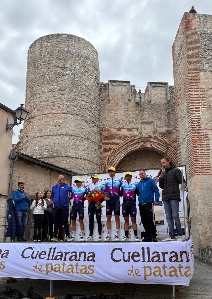El Pelotón El Bicho – Plataforma Central Iberum consigue en Cuéllar su octavo triunfo por equipos de la temporada