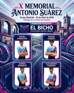 El Pelotón El Bicho - Plataforma Central Iberum se desplaza a Valladolid para disputar una nueva jornada de la Copa de España Élite y Sub-23