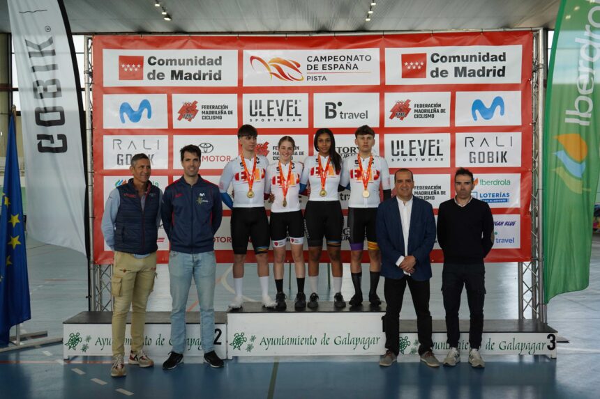 El Pelotón La Comunidad Valenciana y Cataluña, protagonistas en la segunda jornada del Campeonato de España de Pista Júnior y Cadete de Galapagar