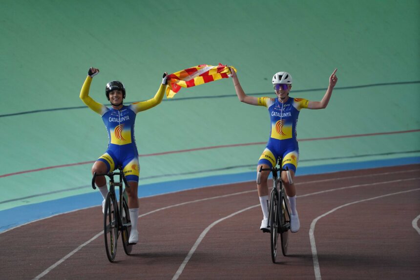 El Pelotón La Comunidad Valenciana y Cataluña finalizan en lo más alto del medallero en el Campeonato de España de Pista Júnior y Cadete de Galapagar