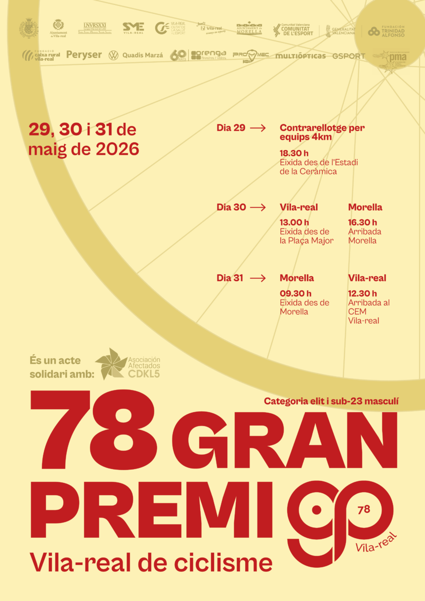 Cartel del 78º GP Vila-real de Ciclisme 2026