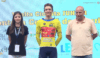 Strahodinsky, primer líder de la Vuelta a la Montaña Central de Asturias junior (Imagen de Sportpublic TV)