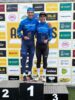 Jhonatan y Efrén Bernardo en el podio de Pravia - Asturias Challenge (Foto: La20Veinte)