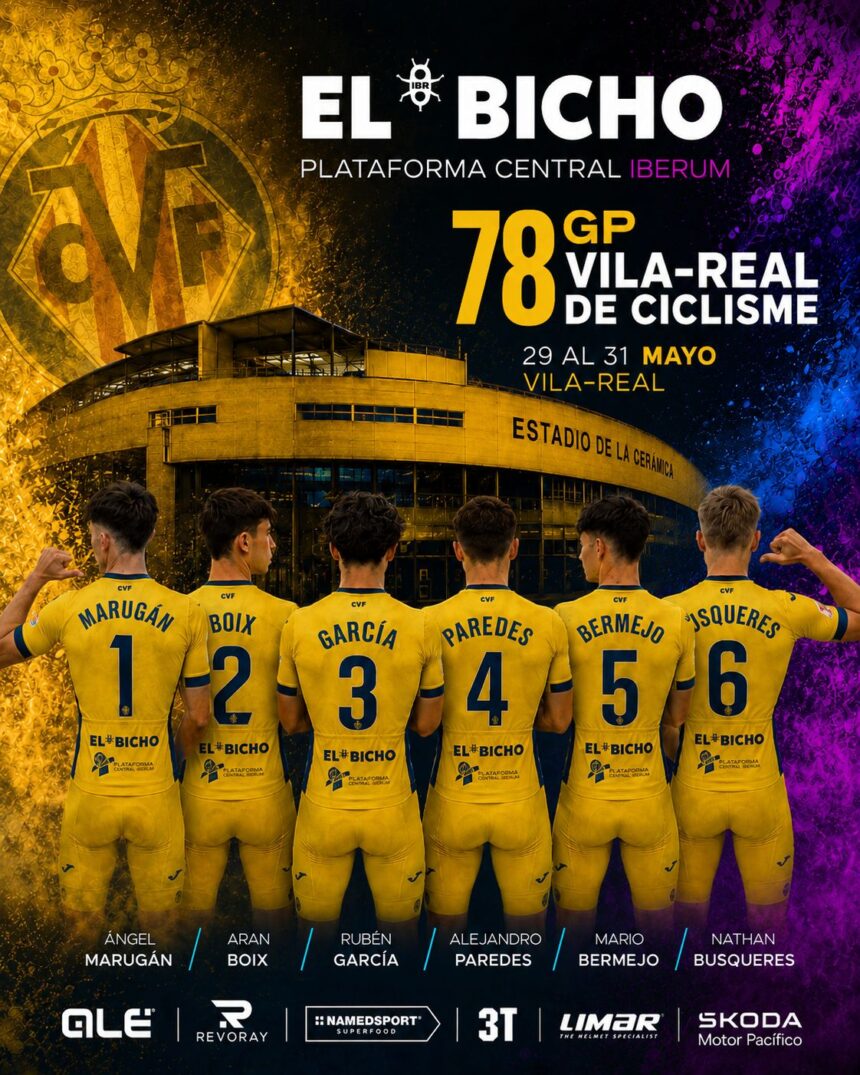 El Pelotón El Bicho - Plataforma Central Iberum comienza la temporada de vueltas por etapas en el GP Vila - Real de Ciclisme