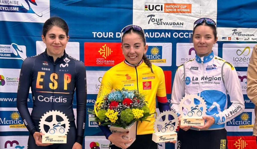 El Pelotón Alejandra Neira gana la segunda etapa del Tour de Gevaudan y finaliza en el pódium