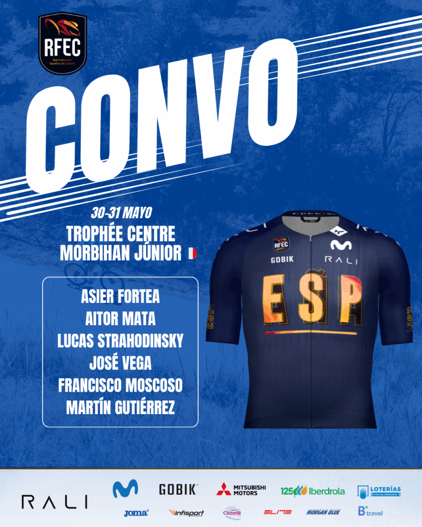 El Pelotón Convocatoria de la Selección Española Júnior para el Trophée Centre Morbihan