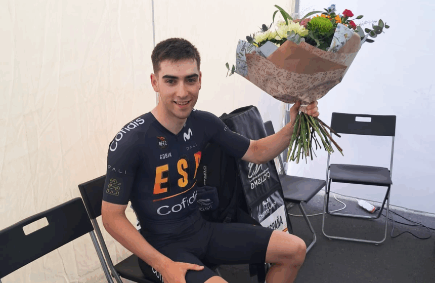 El Pelotón Tercera posición para un gran Eñaut Urkaregi en la etapa inaugural de la Carrera de la Paz