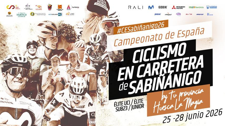 El Pelotón Estos son los recorridos del Campeonato de España de Carretera UCI élite, élite, sub-23 y Júnior de Sabiñanigo 2026 Campeonato de España RFEC