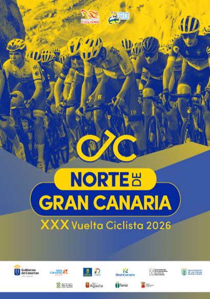 El Pelotón PREVIA | La recuperada Vuelta al Norte de Gran Canaria lleva al pelotón amateur al "paraíso" Cartel de la Vuelta al Norte de Canarias 2026