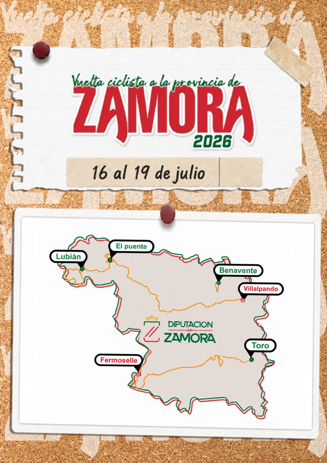 Mapa Vuelta a la Provincia de Zamora