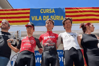 Podio de la X Cursa Vila de Súria 2026 (Foto: @cursa_vila_de_suria)