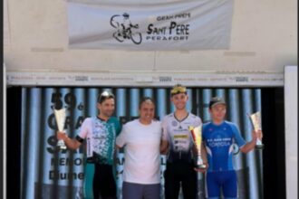 Podio de Perafort 2026 con Fran Bennassar como ganador (Foto: @GSportTeam)