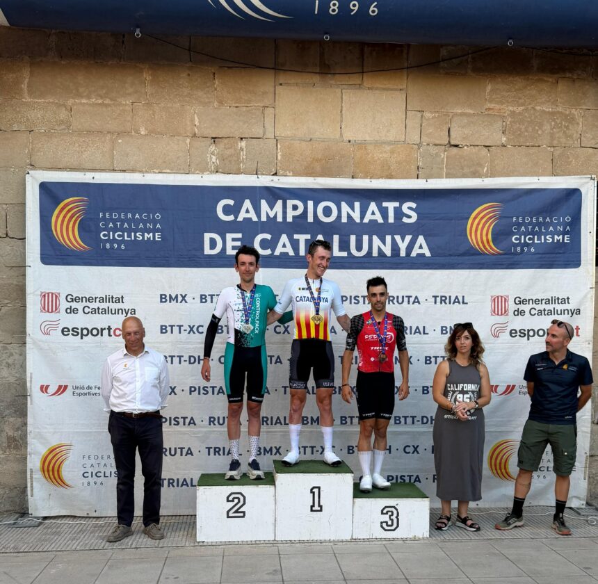 El Pelotón Medalla de plata para Llibert Sendrós en el Campionat de Catalunya CRI élite