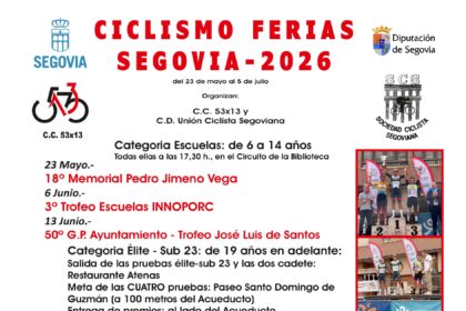 Cartel de las pruebas de Segovia 2026