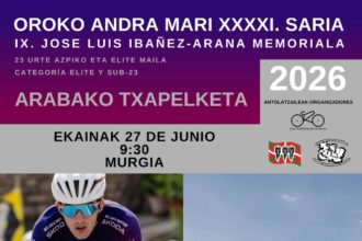 Cartel de la prueba de Murgia - Torneo Lehendakari 2026