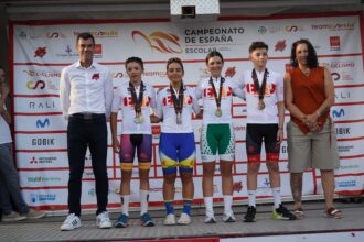 El Pelotón El ciclismo base nacional brilla en la primera jornada del Campeonato de España Escolar de Torrejón de Ardoz