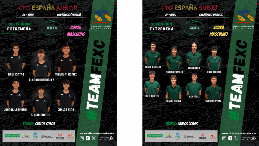 El Pelotón La Selección Extremeña completa una intensa participación en los Campeonatos de España de Sabiñánigo