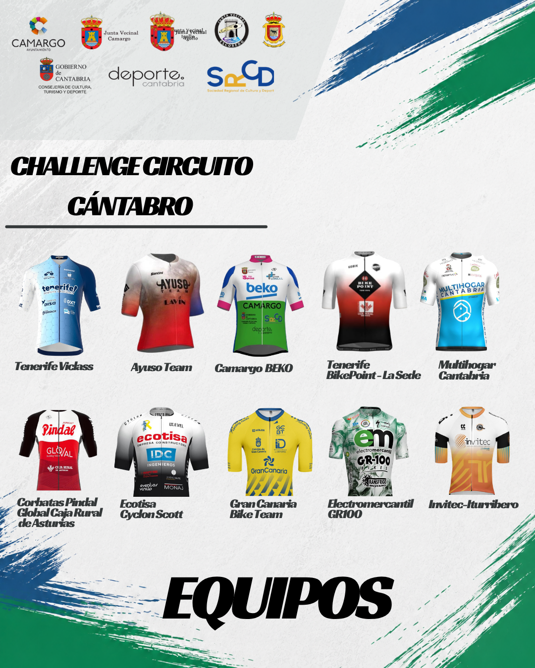 El Pelotón La Challenge Circuito Cántabro realiza su presentación oficial