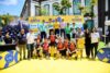 Podio final de la Vuelta al Norte de Gran Canaria (Foto: @vueltaciclistacanarias)