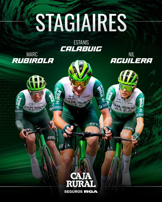 Stagiaires Caja Rural ALEA Estanislao Calabuig Marc Rubirola Nil Aguilera