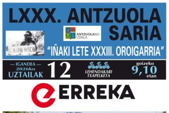Cartel de la 80ª edición de la prueba de Antzuola - Torneo Lehendakari 2026
