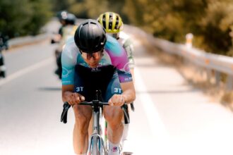 Víctor García gran protagonista durante la etapa reina de la Vuelta. Foto: Vuelta a la Comunidad de Madrid