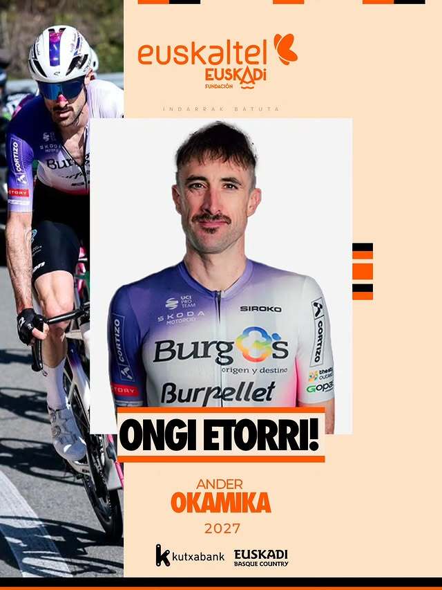 El Pelotón Ander Okamika refuerza al Euskaltel-Euskadi para aportar solidez y experiencia en 2027