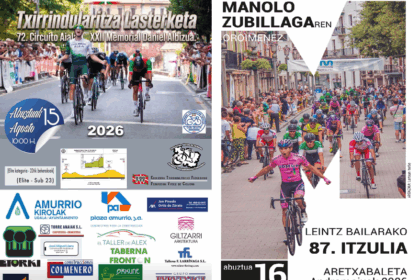 Carteles de las pruebas de Amurrio y Aretxabaleta - Torneo Lehendakari 2026