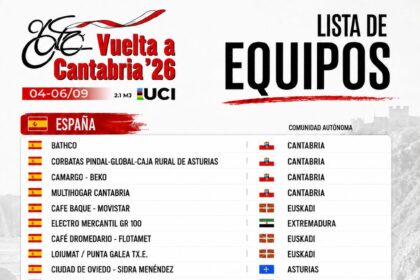 El Pelotón 25 equipos disputarán la Vuelta a Cantabria Junior UCI 2026