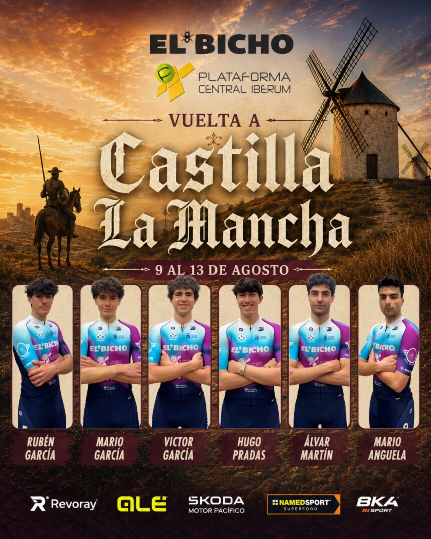 El Pelotón El Bicho – Plataforma Central Iberum afronta cinco días de carrera en la Vuelta a Castilla-La Mancha