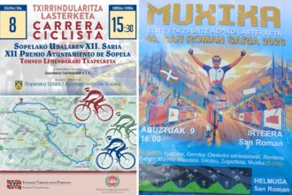 Carteles de las pruebas de Sopela y Muxika - Torneo Lehendakari 2026