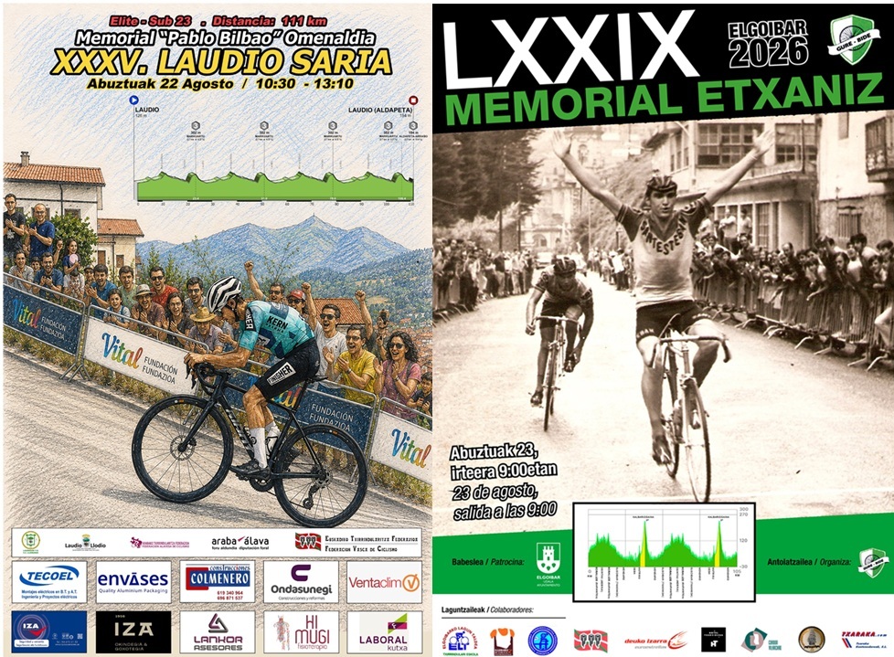 Carteles de las pruebas de Laudio y Elgoibar