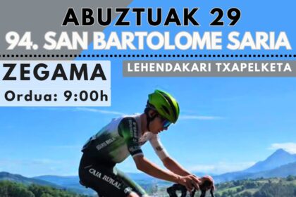 Cartel prueba Zegama - Torneo Lehendakari 2026