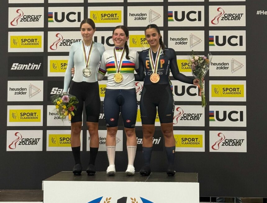 El Pelotón Adriana Vargas conquista el bronce en la Eliminación del Mundial Júnior de Pista de Zolder