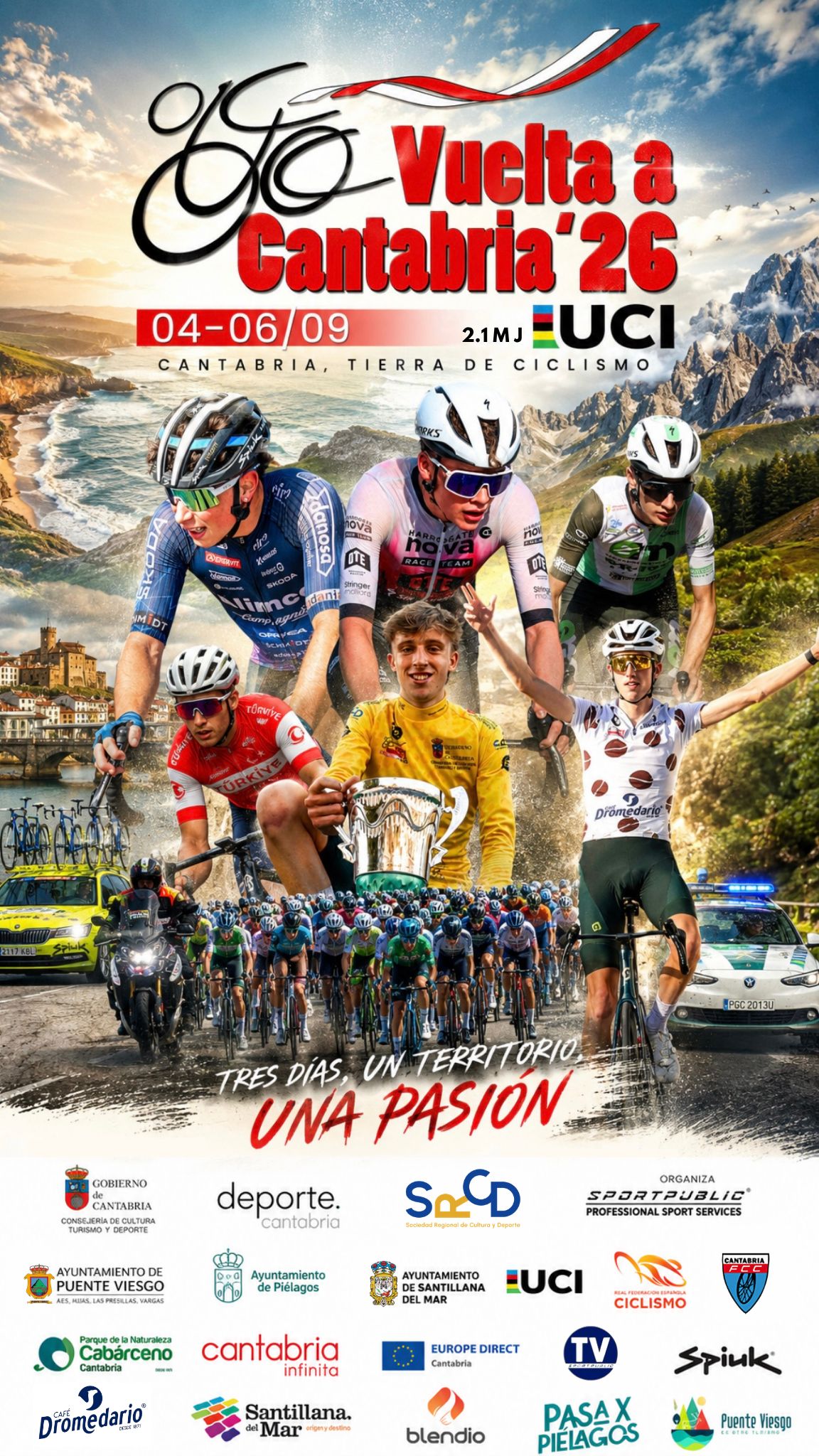 Cartel Vuelta a Cantabria Junior UCI 2026