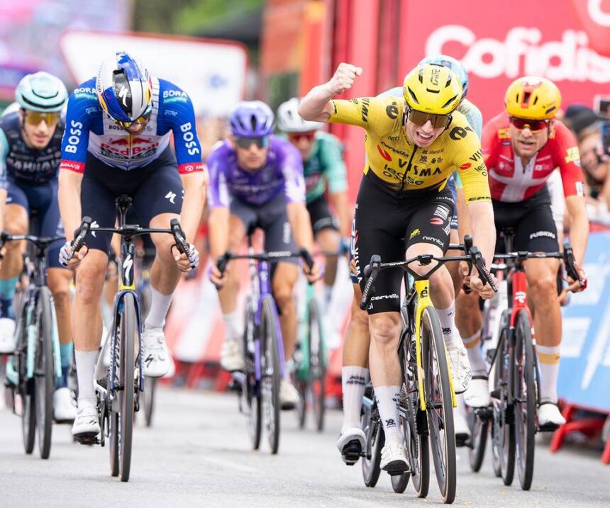 El Pelotón Brennan (Visma Lease a Bike) suma su quinta victoria en La Vuelta Matthew Brennan Visma Lease a Bike La Vuelta