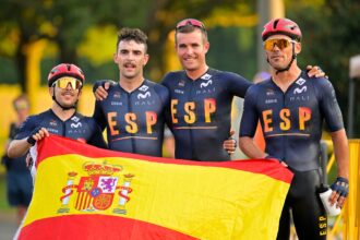 El Pelotón Los tándems de Imanol Arriortua-Mikel Aristi y Joan Sansó-Eloy Teruel firman un doblete histórico en el Mundial de Huntsville