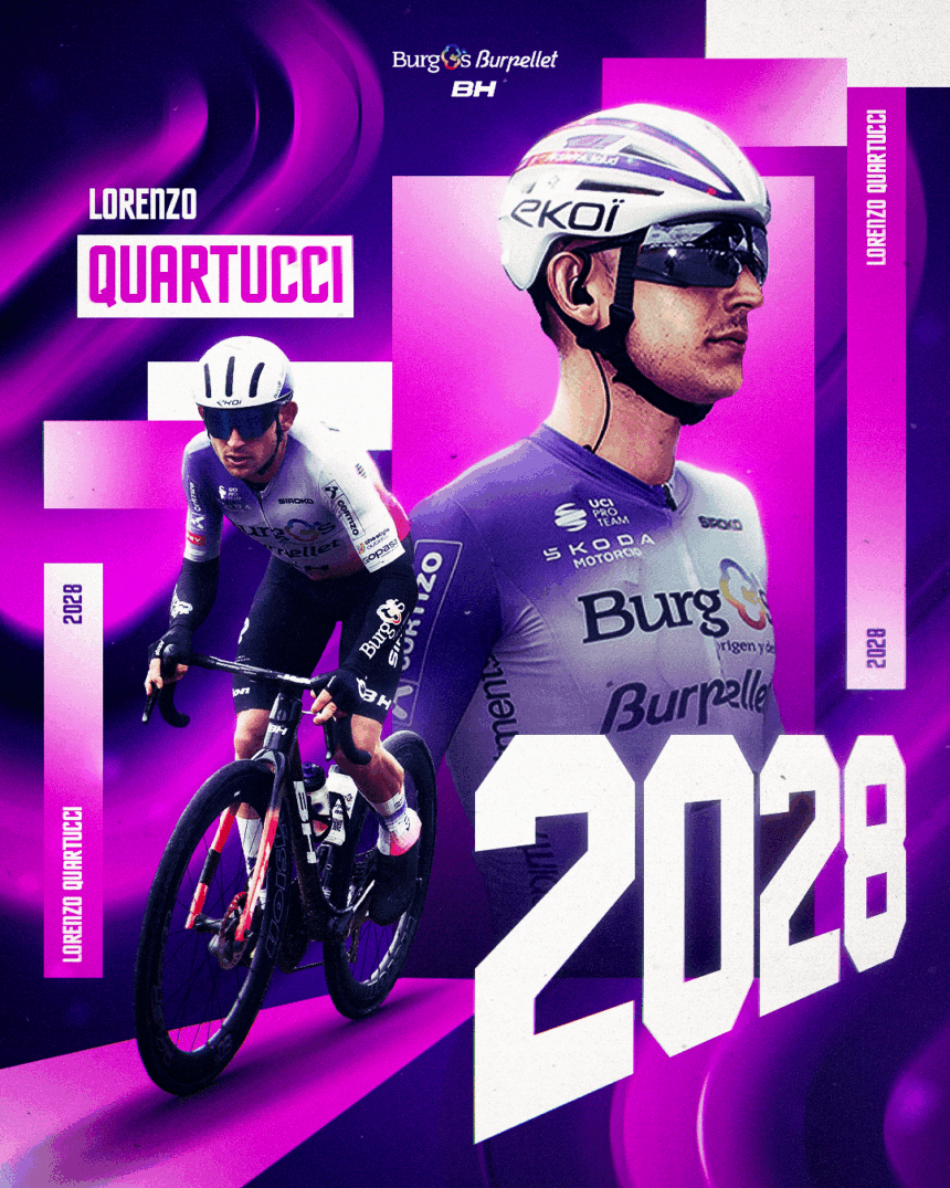 El Pelotón Lorenzo Quartucci renueva con el Burgos Burpellet BH hasta 2028 Lorenzo Quartucci Burgos Burpellet BH