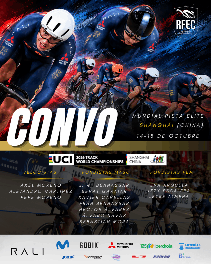 El Pelotón Convocatoria de la Selección Española de Pista para el Mundial de Shanghái El Pelotón Convocatoria de la Selección Española de Pista para el Mundial de Shanghái